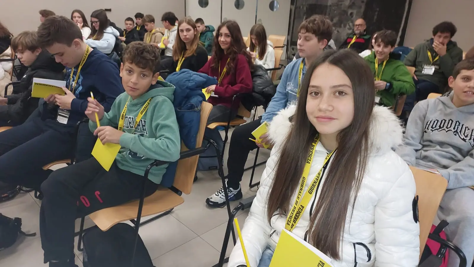 Le classi seconde D e E dell’istituto Luigi Einaudi di Marone