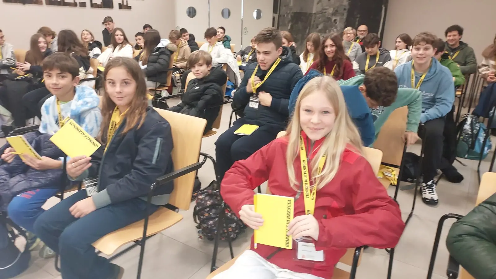 Le classi seconde D e E dell’istituto Luigi Einaudi di Marone