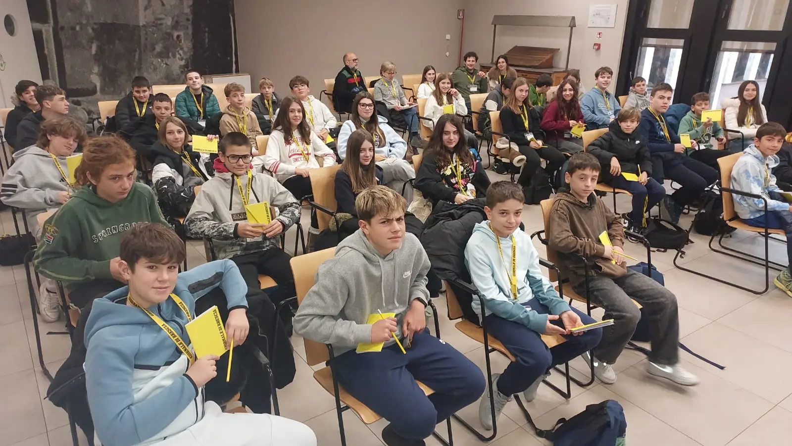 Le classi seconde D e E dell’istituto Luigi Einaudi di Marone