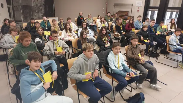 Le classi seconde D e E dell’istituto Luigi Einaudi di Marone