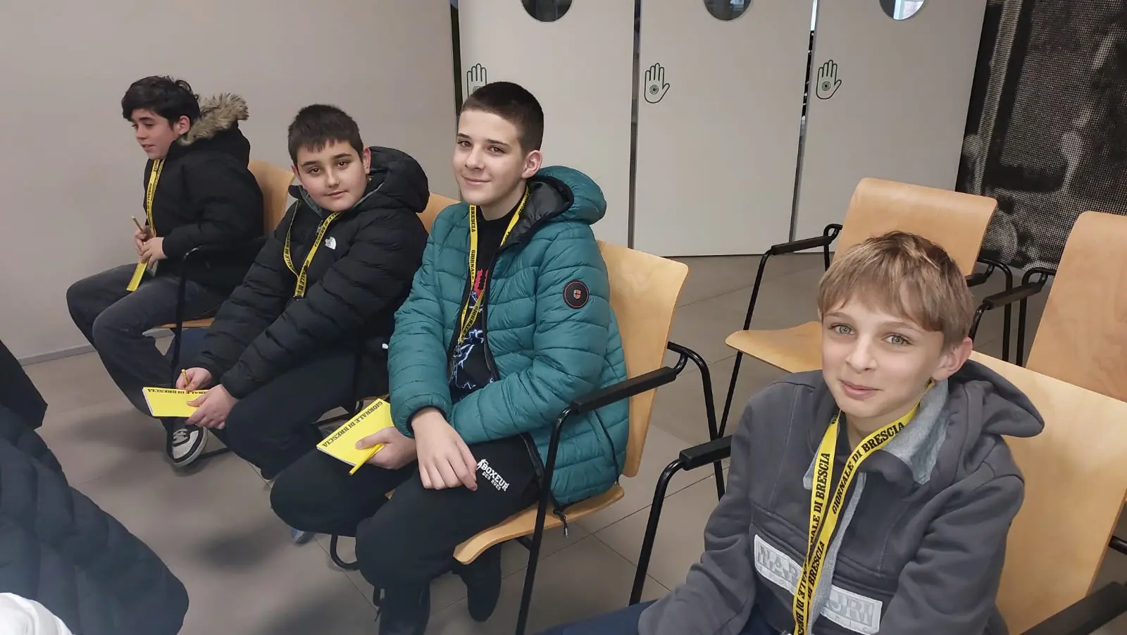 Le classi seconde D e E dell’istituto Luigi Einaudi di Marone