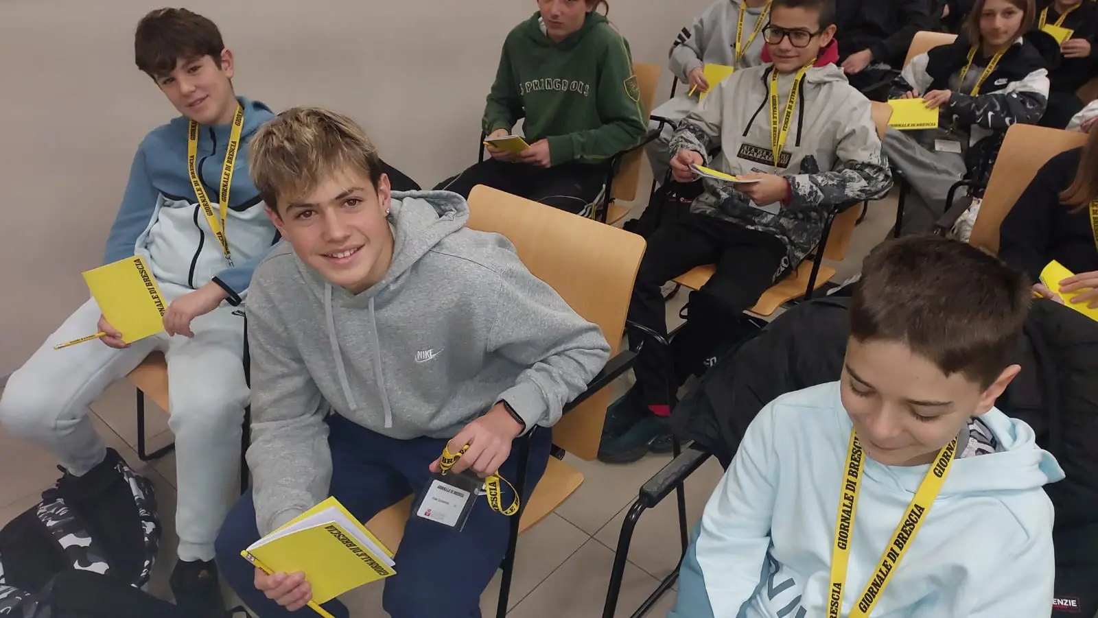 Le classi seconde D e E dell’istituto Luigi Einaudi di Marone