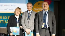 Da sinistra Anna Rocca, Enrico Mattinzoli e Giacomo Ussoli