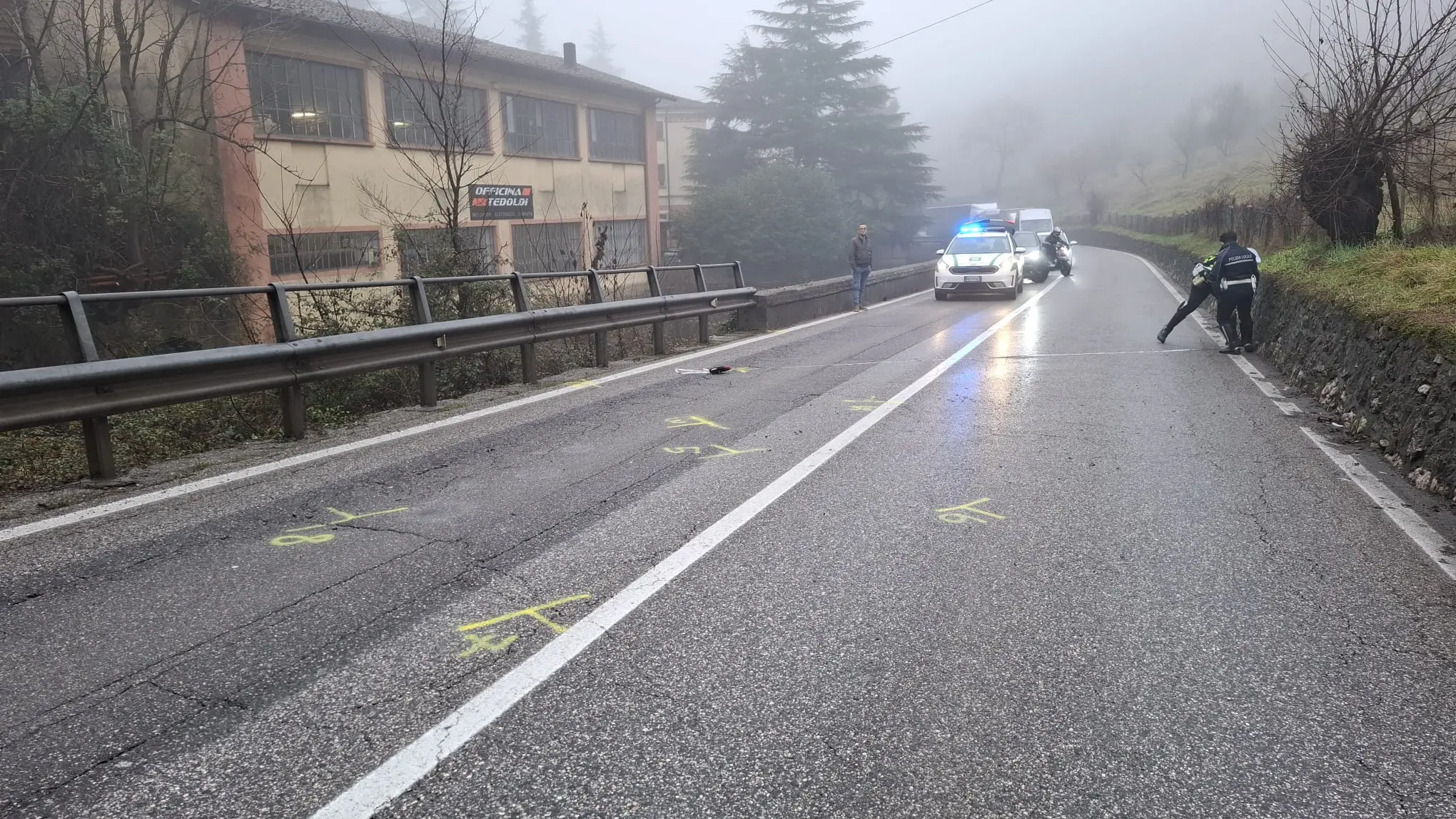 L'incidente sulla Sp 237