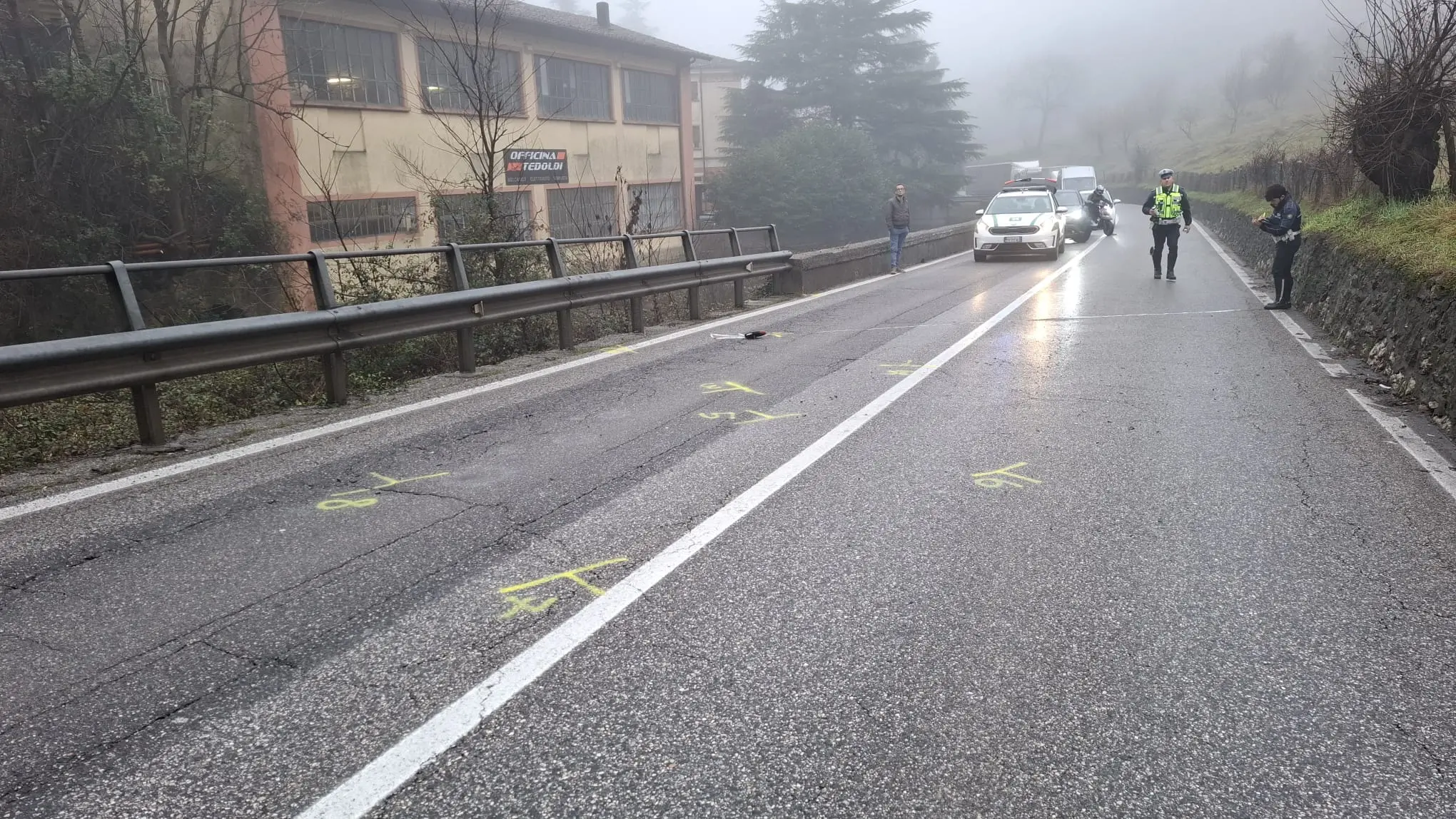 L'incidente sulla Sp 237