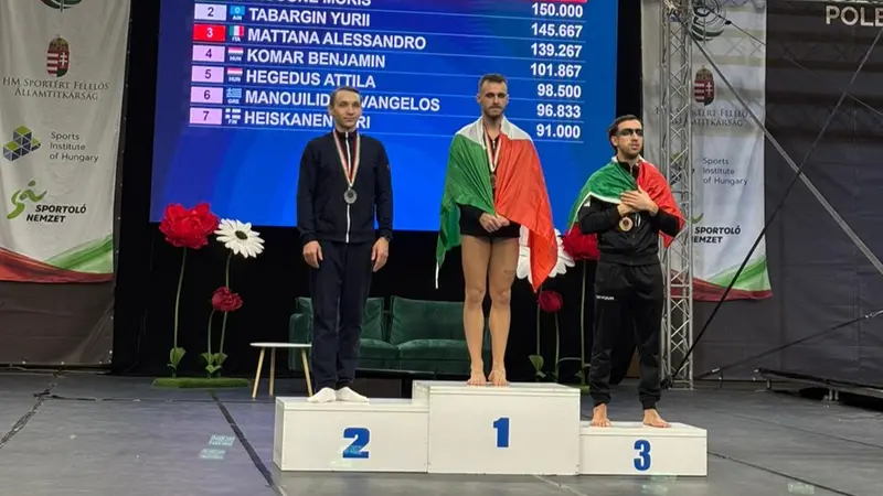 Moris Ciccone sul podio - © www.giornaledibrescia.it