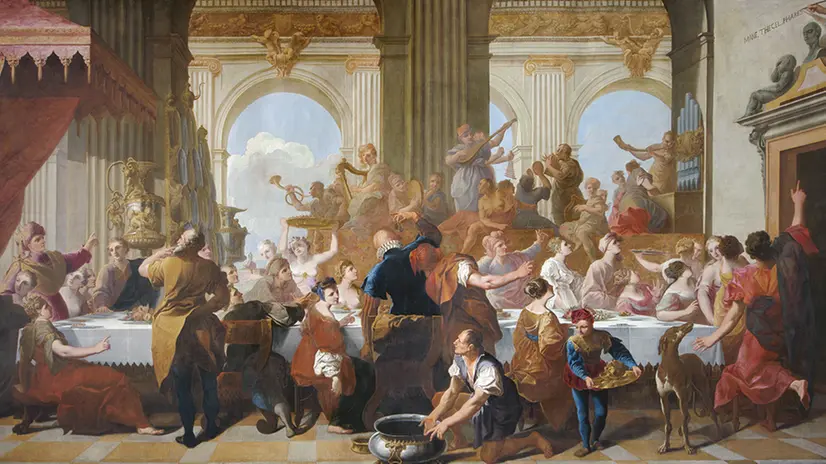 Il «Convito di Baldassarre», opera di Giuseppe Tortelli