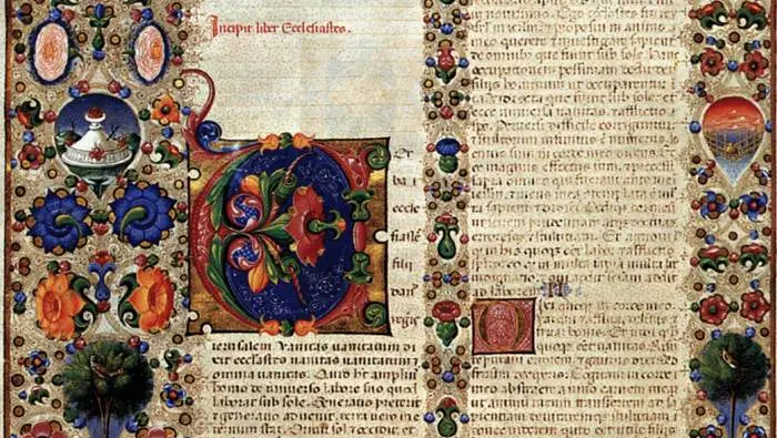 Un dettaglio della Bibbia di Borso d'Este -  © www.giornaledibrescia.it