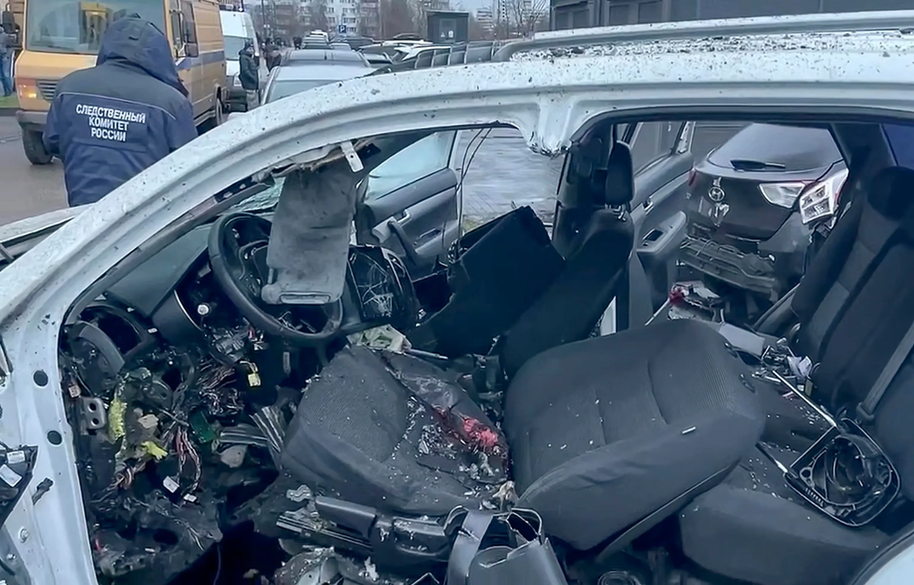 L'auto fatta esplodere a Mosca