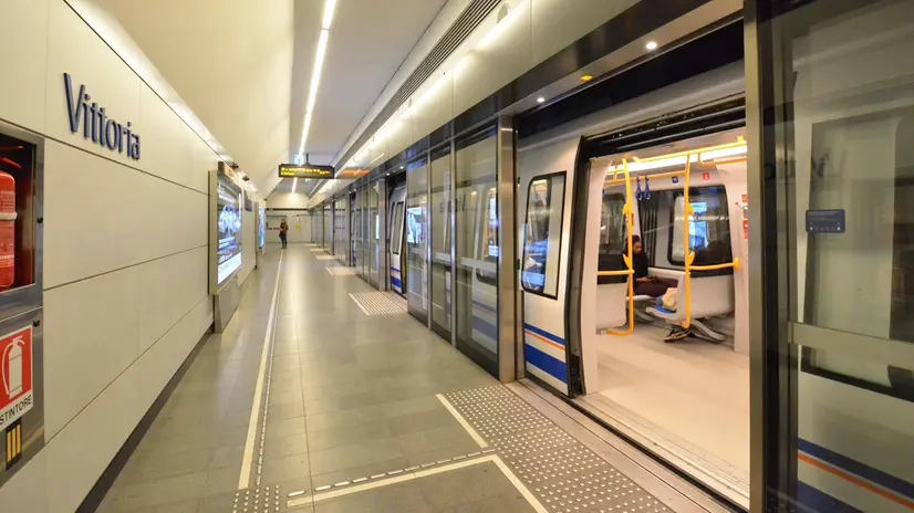 La fermata Vittoria della metropolitana di Brescia - Foto © www.giornaledibrescia.it