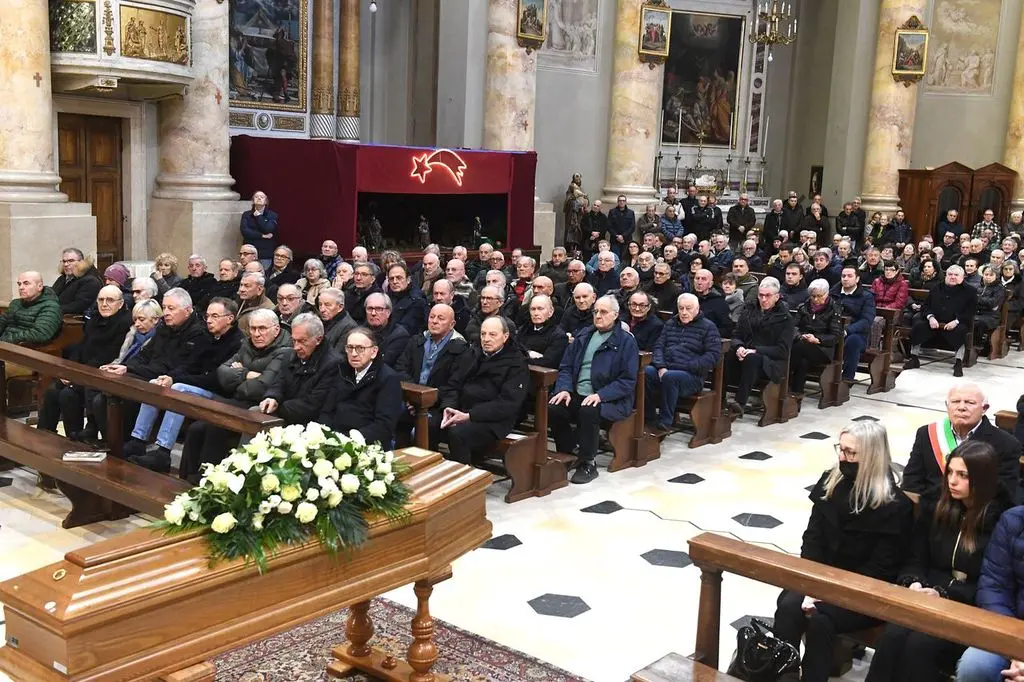 I funerali del ciclista Michele Dancelli a Castenedolo