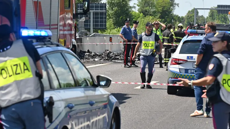 I resti dell'ultraleggero precipitato sulla Corda Molle