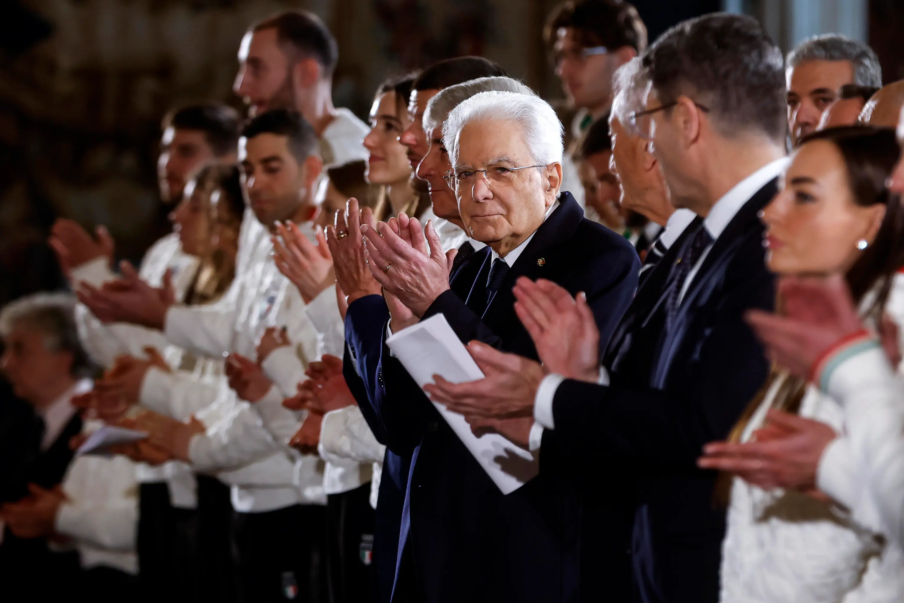 Milano-Cortina, la cerimonia al Quirinale da Mattarella