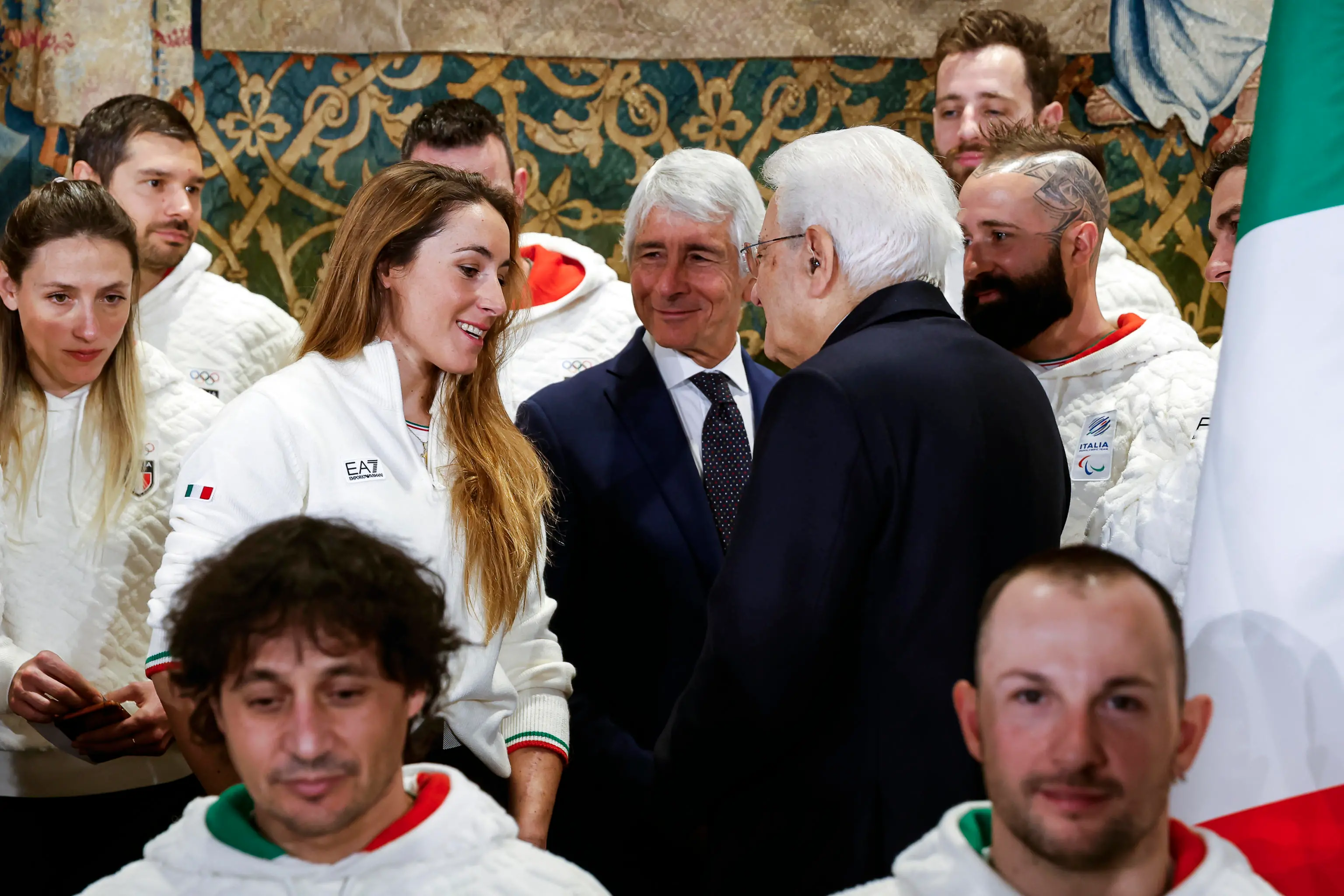 Milano-Cortina, la cerimonia al Quirinale da Mattarella