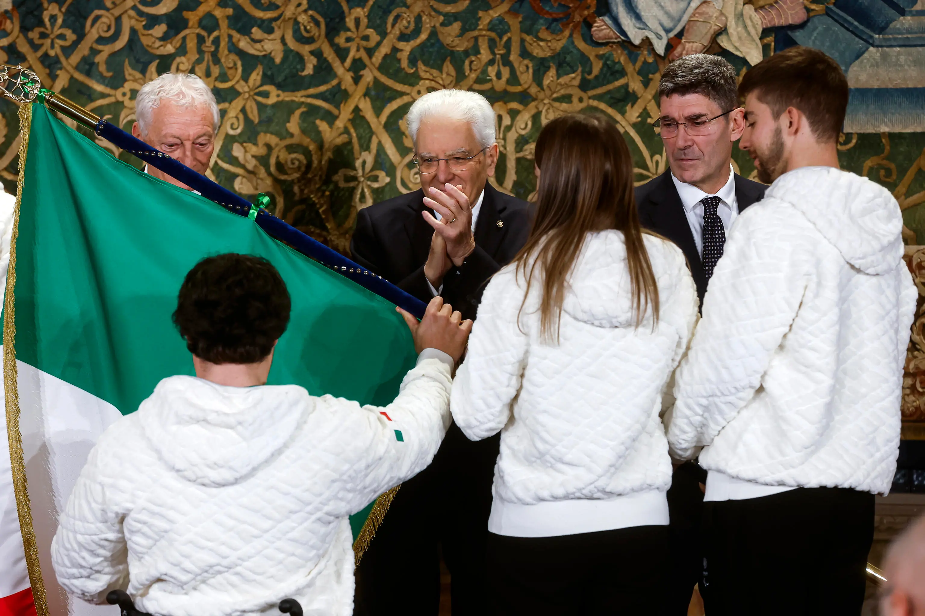 Milano-Cortina, la cerimonia al Quirinale da Mattarella