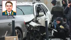 Il generale russo Sarvarov ucciso da un'autobomba - Foto Ansa © www.giornaledibrescia.it