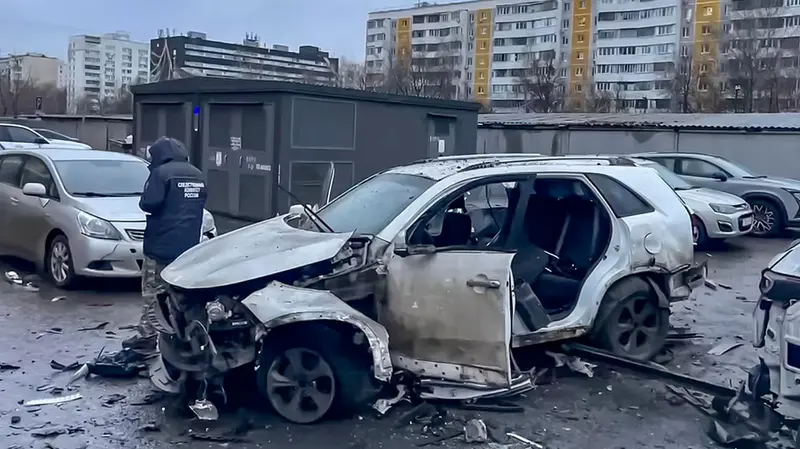 L'auto di Sarvarov - Foto Ansa © www.giornaledibrescia.it