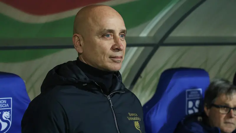 Eugenio Corini, tecnico dell'Union Brescia - Foto New Reporter Nicoli © www.giornaledibrescia.it