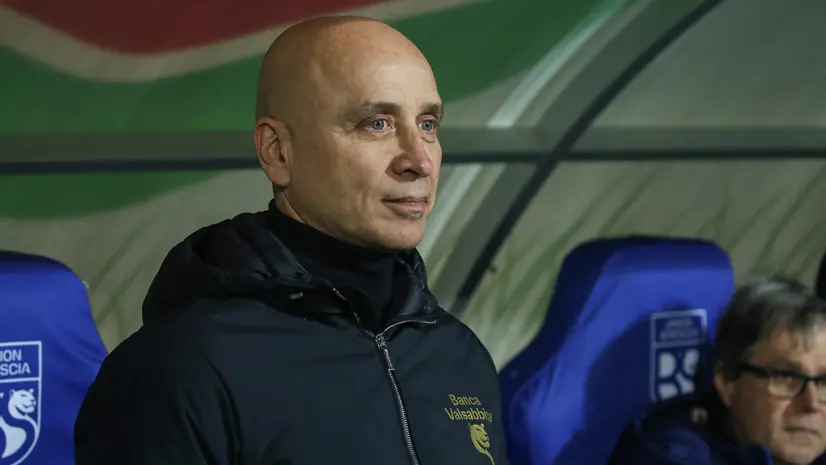 Eugenio Corini, tecnico dell'Union Brescia - Foto New Reporter Nicoli © www.giornaledibrescia.it