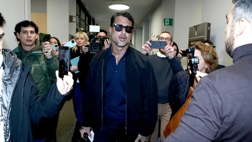 Fabrizio Corona al Palazzo di Giustizia di Milano - Foto Ansa © www.giornaledibrescia.it