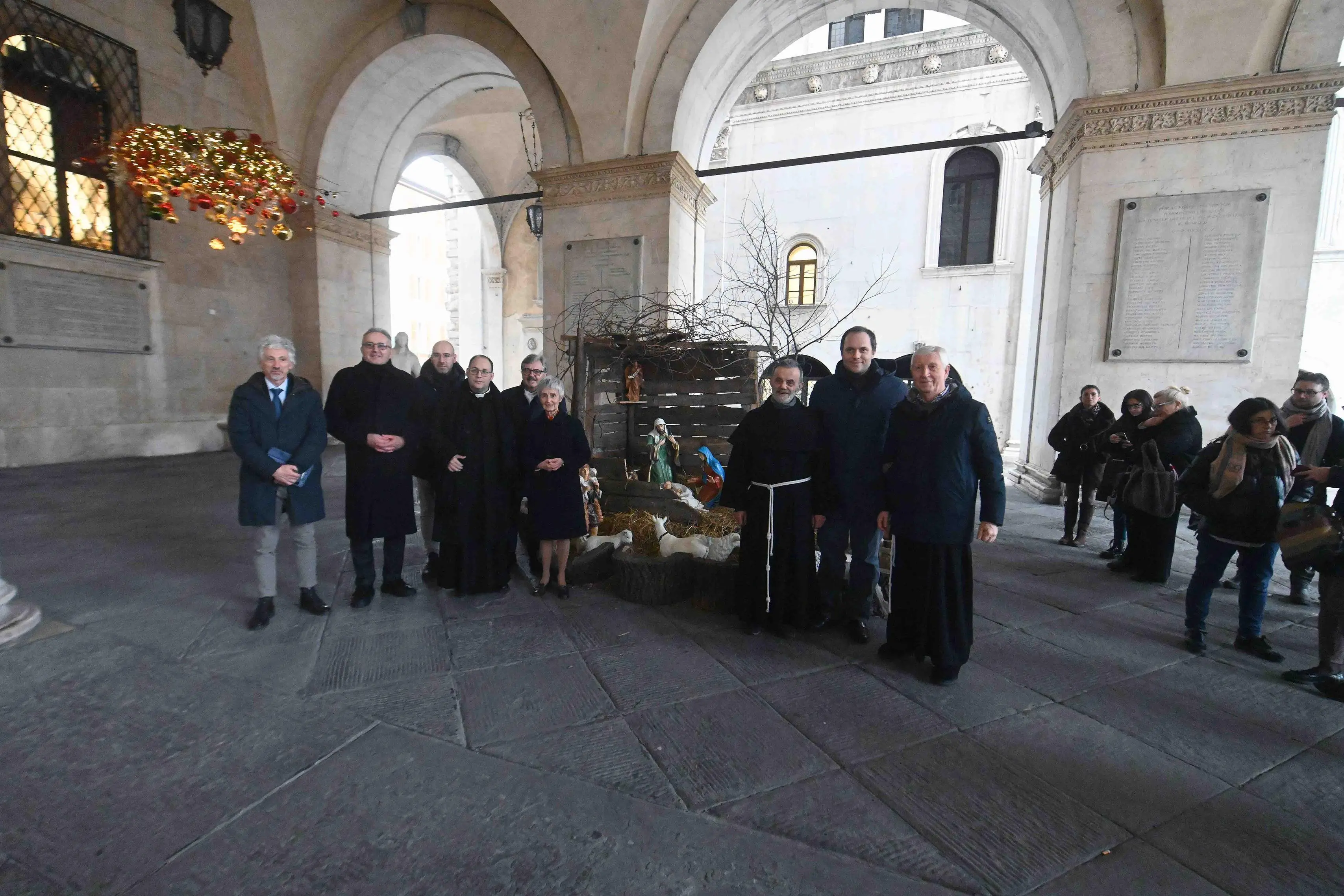 Il Bambinello nel presepe della Loggia