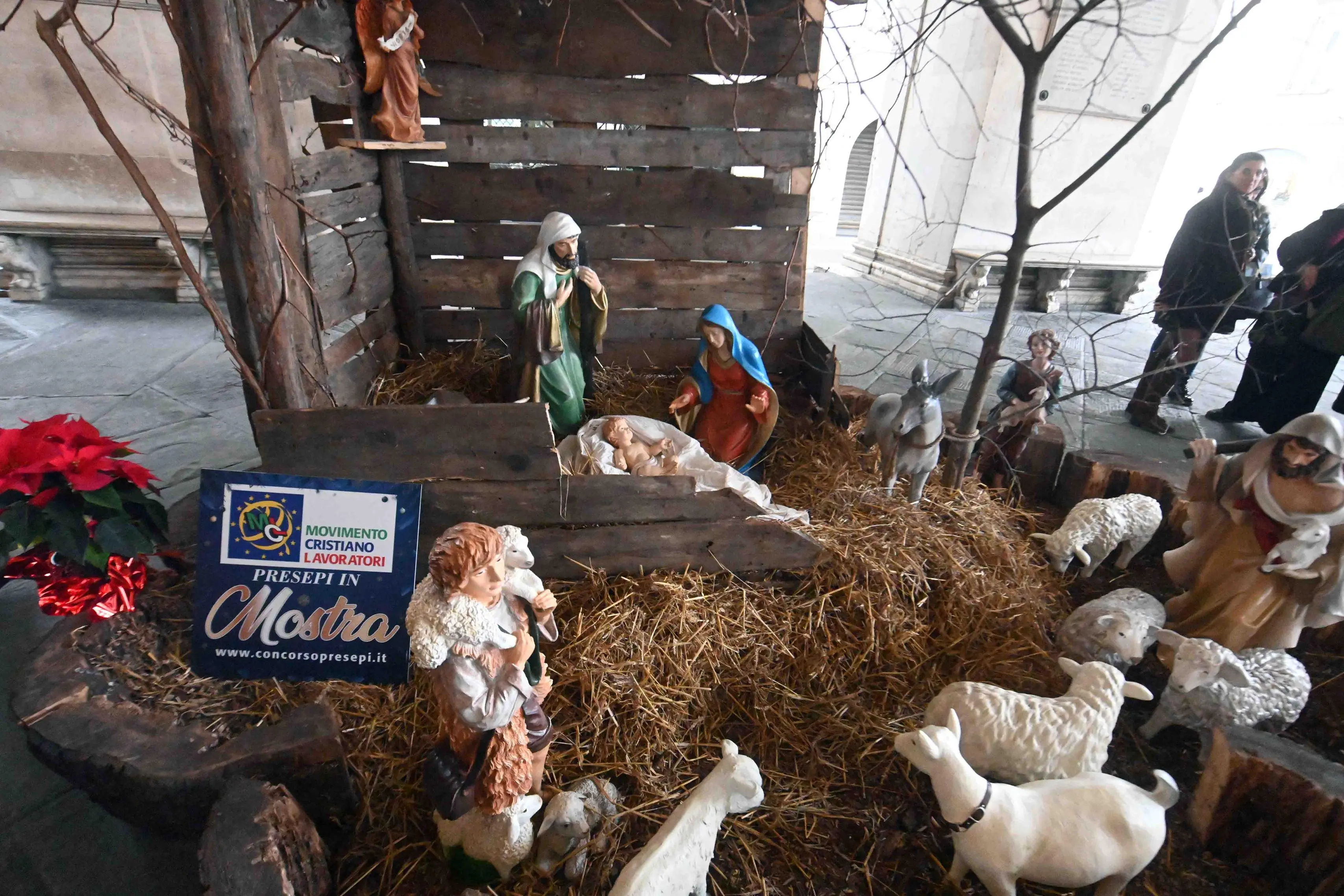 Il Bambinello nel presepe della Loggia