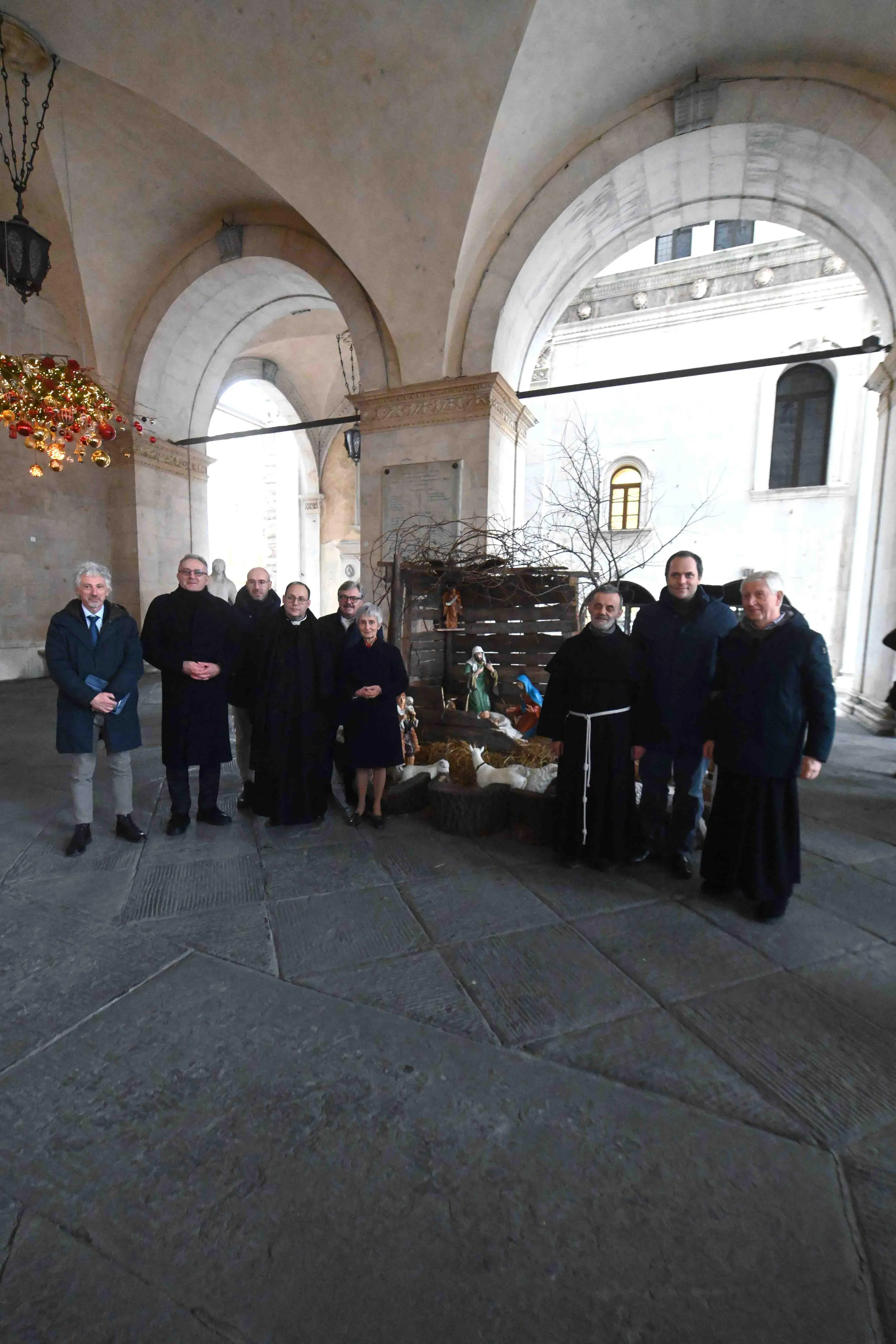 Il Bambinello nel presepe della Loggia