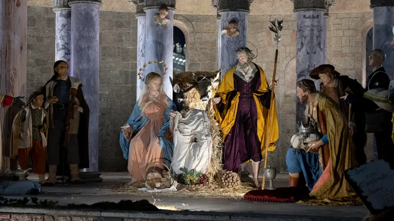 Il presepe in Vaticano - Foto Ansa © www.giornaledibrescia.it