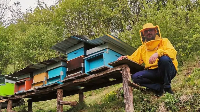 L'apicoltore Paolo Scalvini