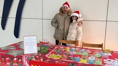 Lo stand allestito l’antivigilia di Natale alla Poliambulanza - © www.giornaledibrescia.it