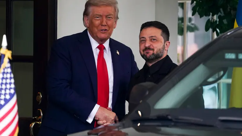Donald Trump e Volodymyr Zelenskyj - Ansa © www.giornaledibrescia.it
