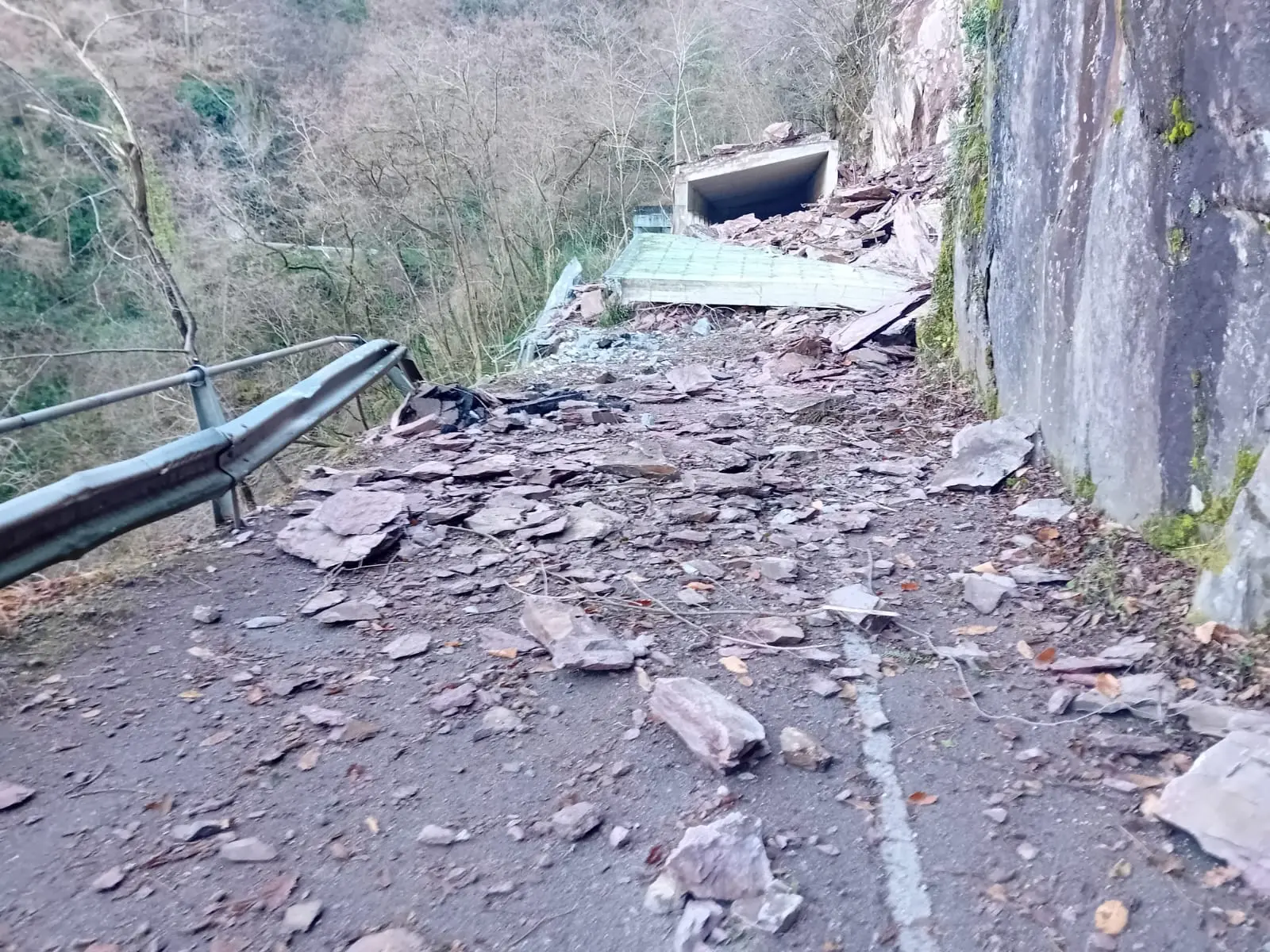 La frana a Sonvico Inferiore