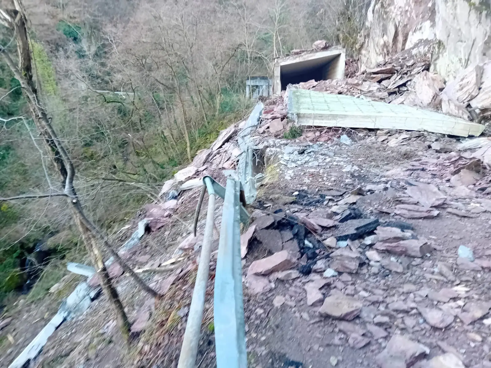 La frana a Sonvico Inferiore