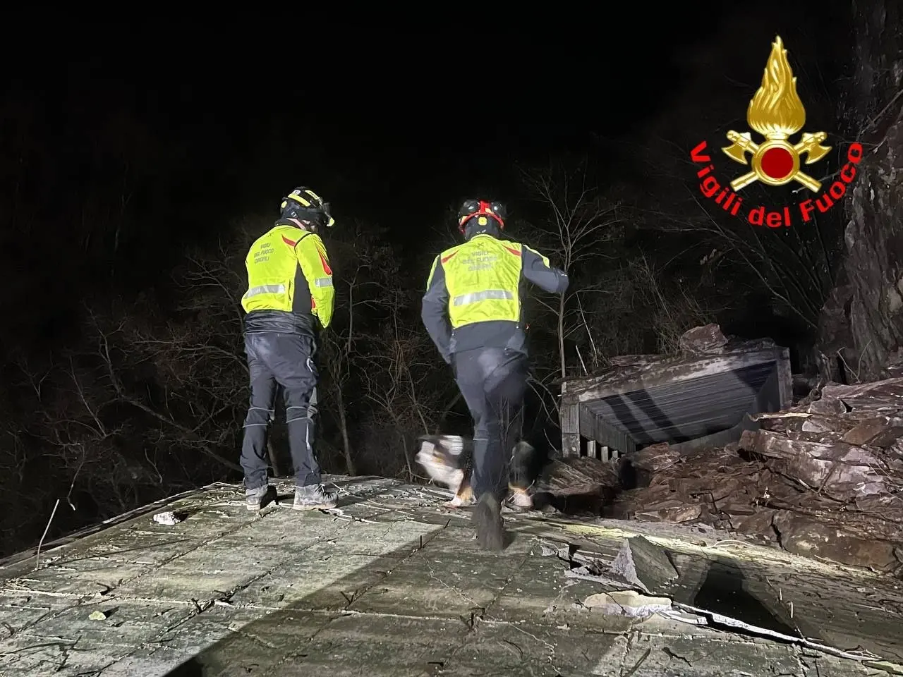 La frana a Sonvico Inferiore