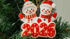 Un addobbo natalizio che guarda già al nuovo anno