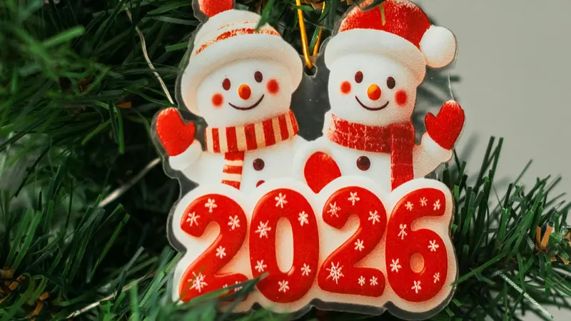 Un addobbo natalizio che guarda già al nuovo anno