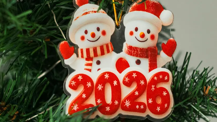 Un addobbo natalizio che guarda già al nuovo anno