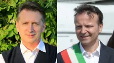 Il sindaco di Bagnolo Mella Stefano Godizzi e quello di Travagliato Renato Pasinetti