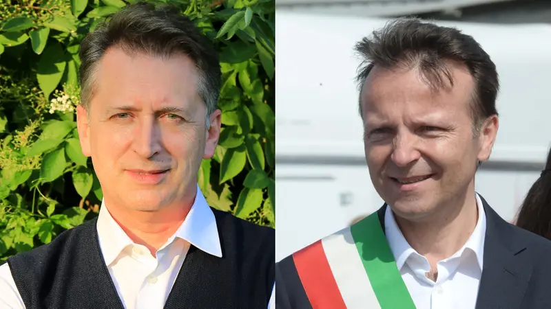 Il sindaco di Bagnolo Mella Stefano Godizzi e quello di Travagliato Renato Pasinetti