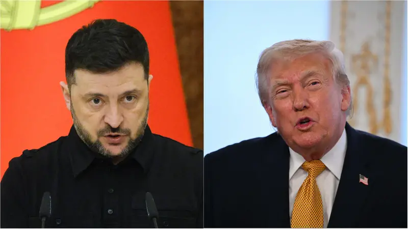 Volodymyr Zelensky e Donald Trump