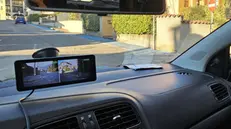 Il sistema installato sul cruscotto