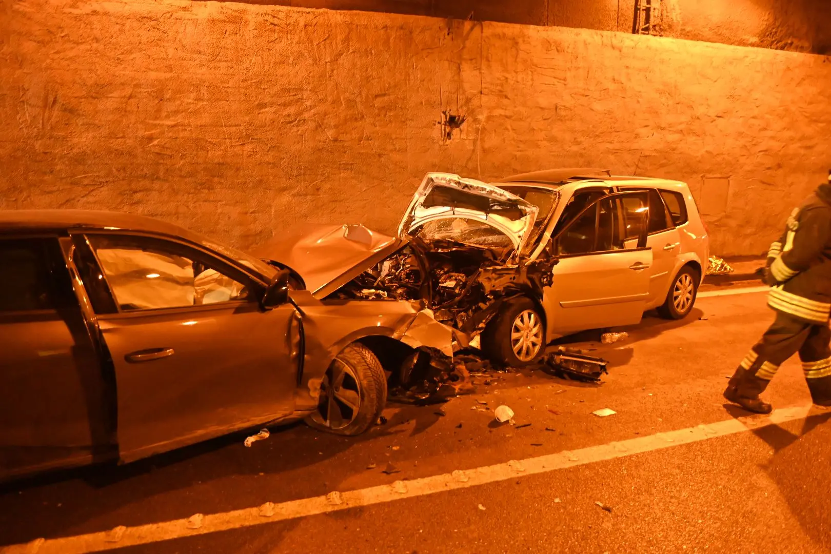 L'incidente frontale a Bedizzole