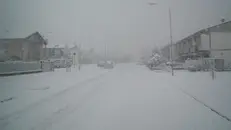 Roncadelle durante l'intensa nevicata del 28 dicembre 2005 - Foto Stefano Masneri