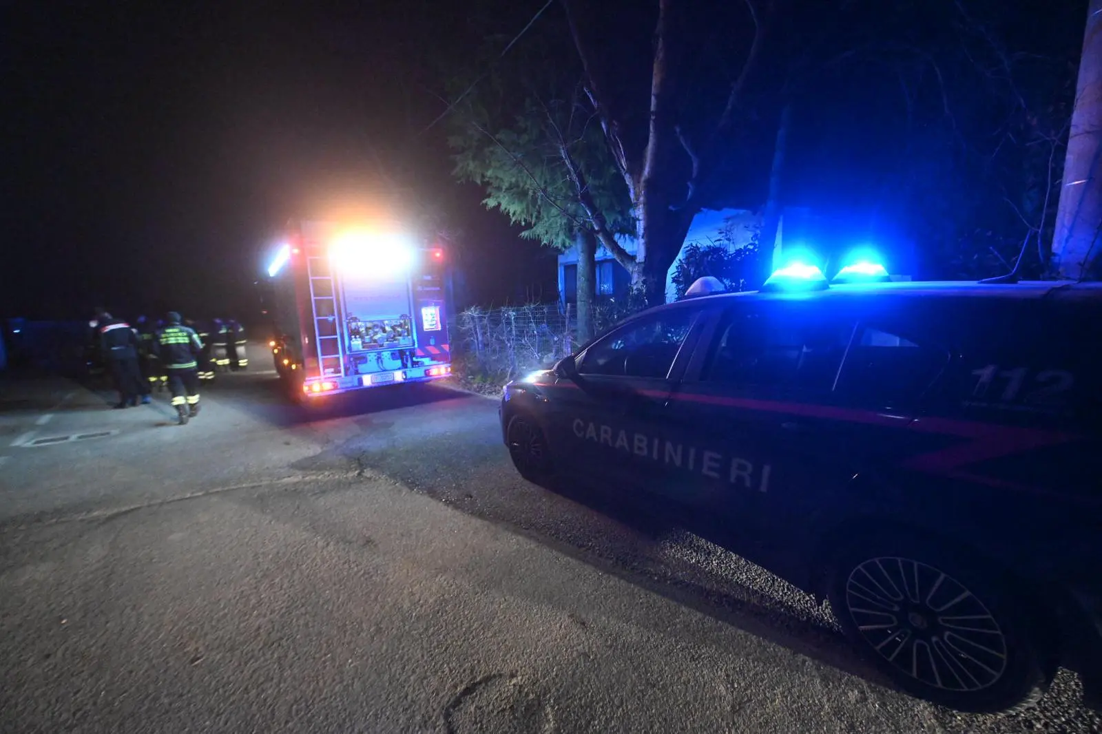 Bimbo morto: Vigili del fuoco e Carabinieri a Calvagese