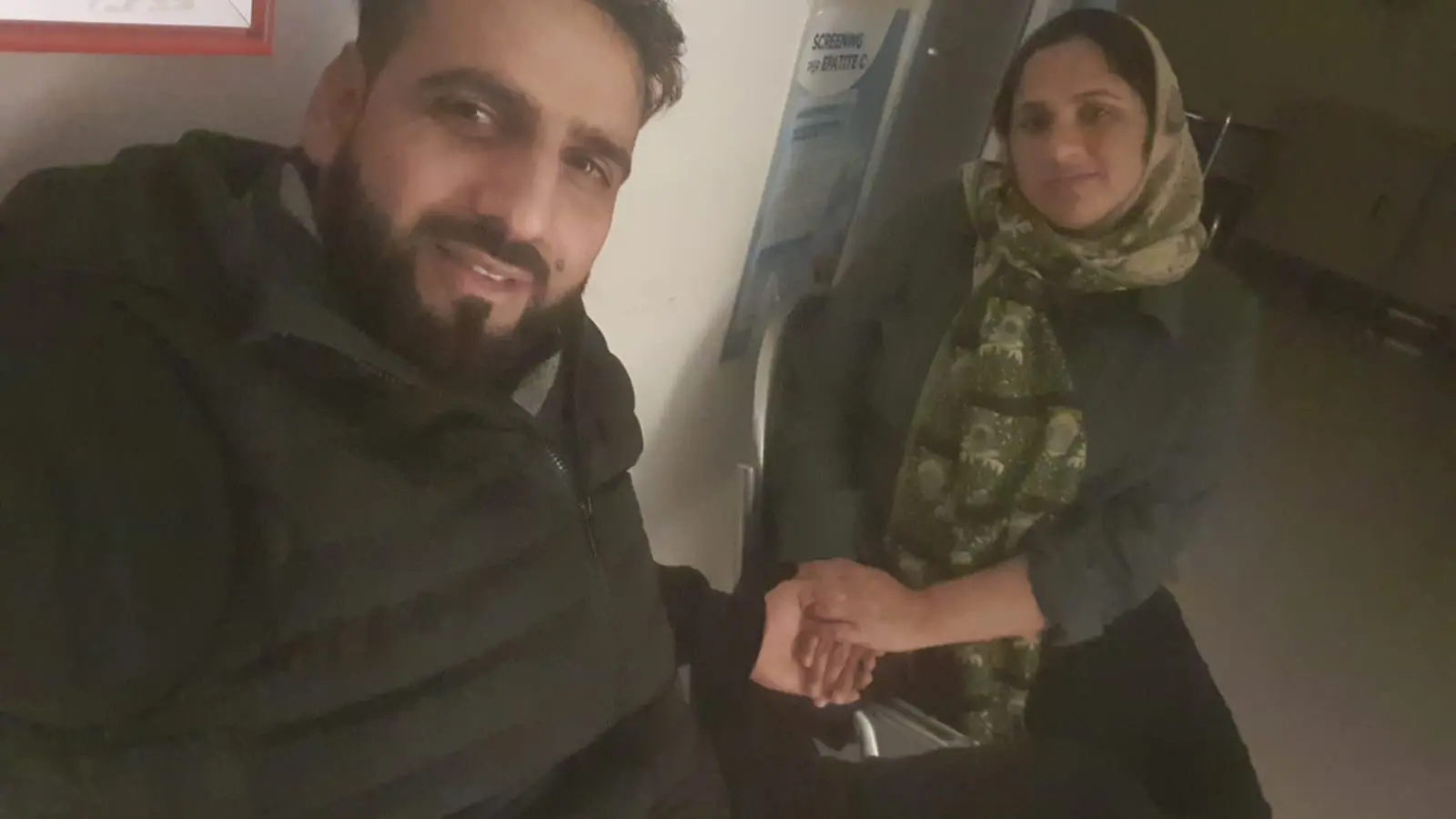 Emman Fatima e i suoi genitori