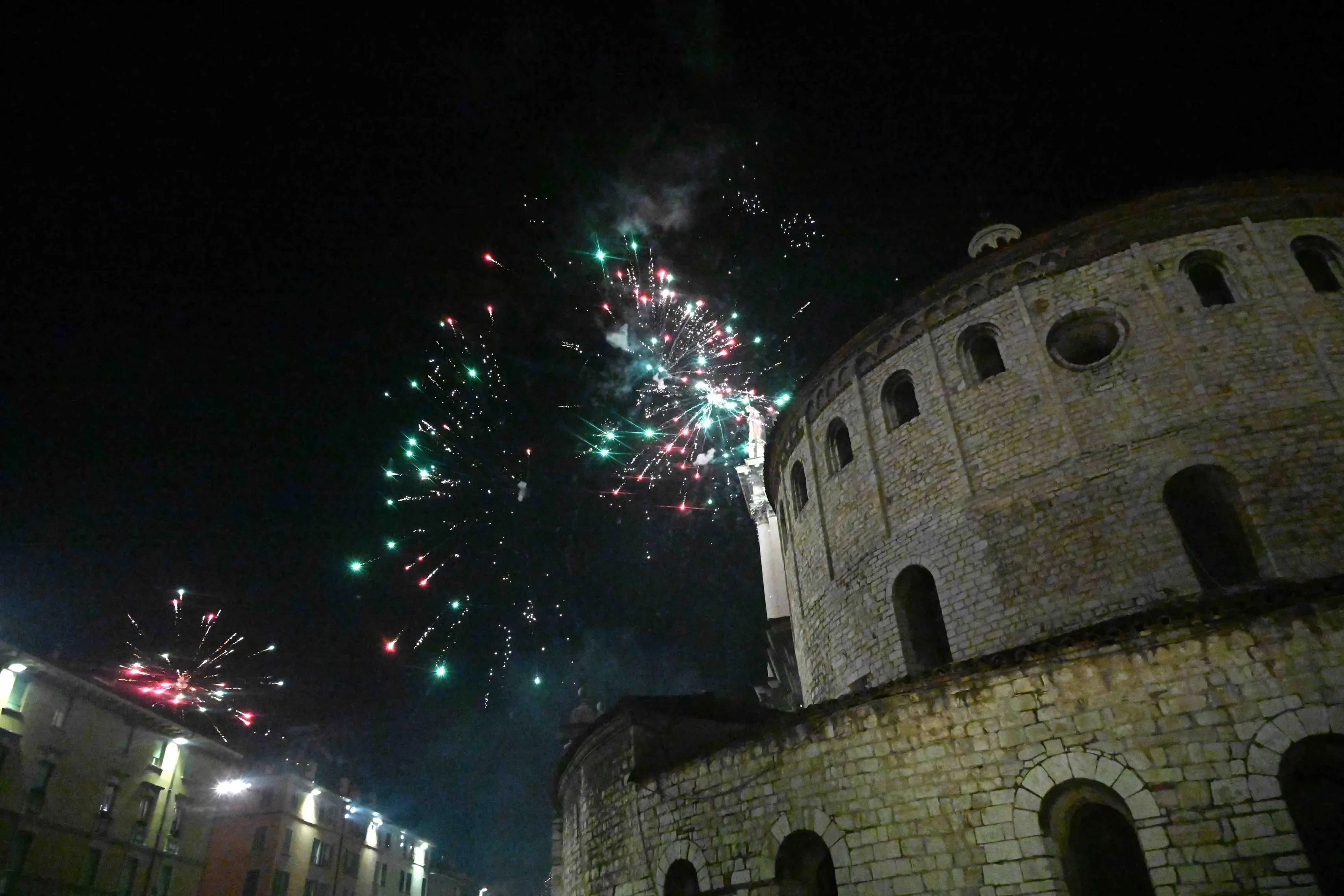 I fuochi d'artificio in città