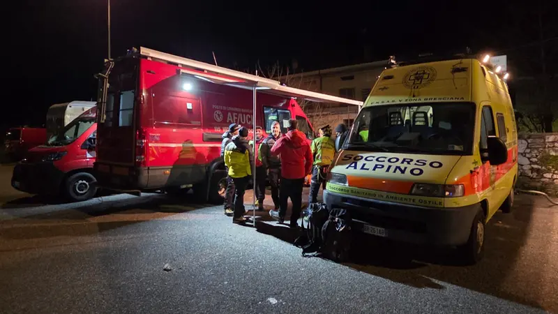 Le ricerche del 54enne scomparso a Malegno - © www.giornaledibrescia.it