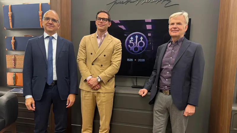 Da sinistra Carlo Ferlito, Carlo e Franco Gussalli Beretta - © www.giornaledibrescia.it