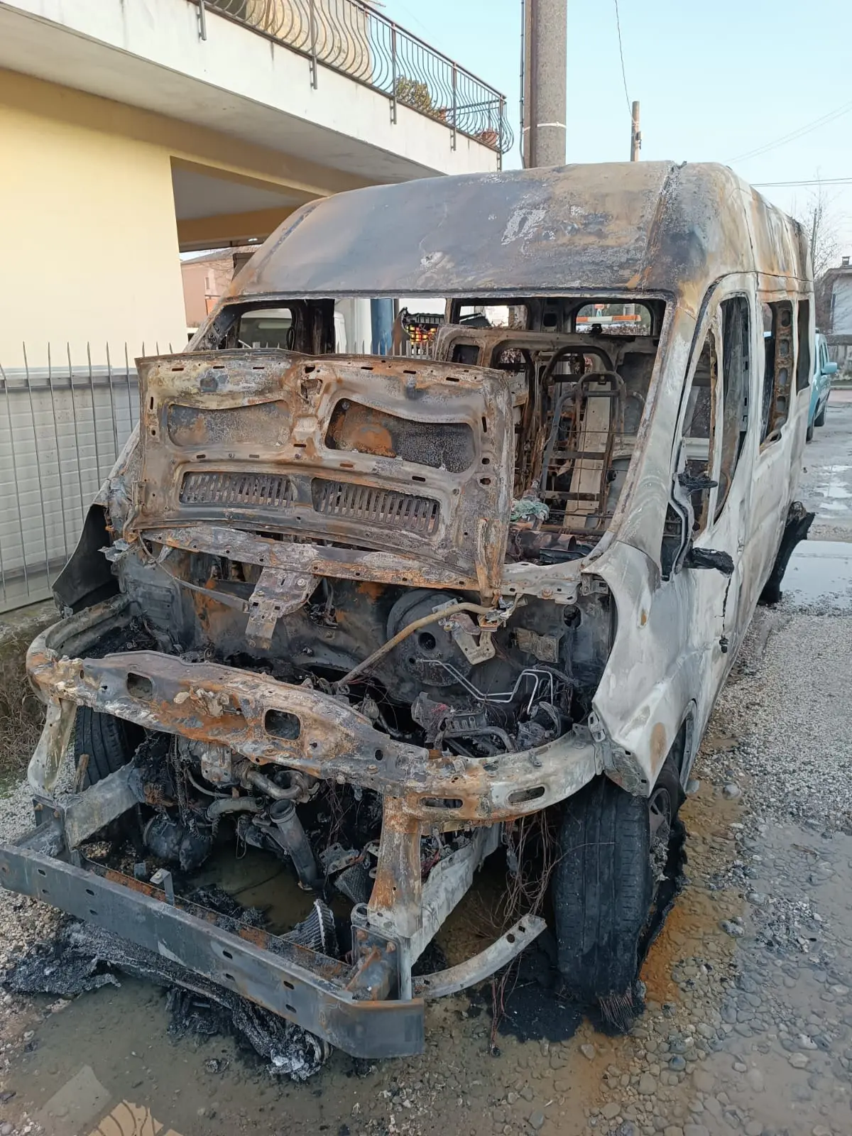 Il «PoloBus» andato a fuoco