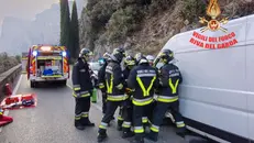 L'intervento dei Vigili del fuoco - Foto Vigili del Fuoco © www.giornaledibrescia.it